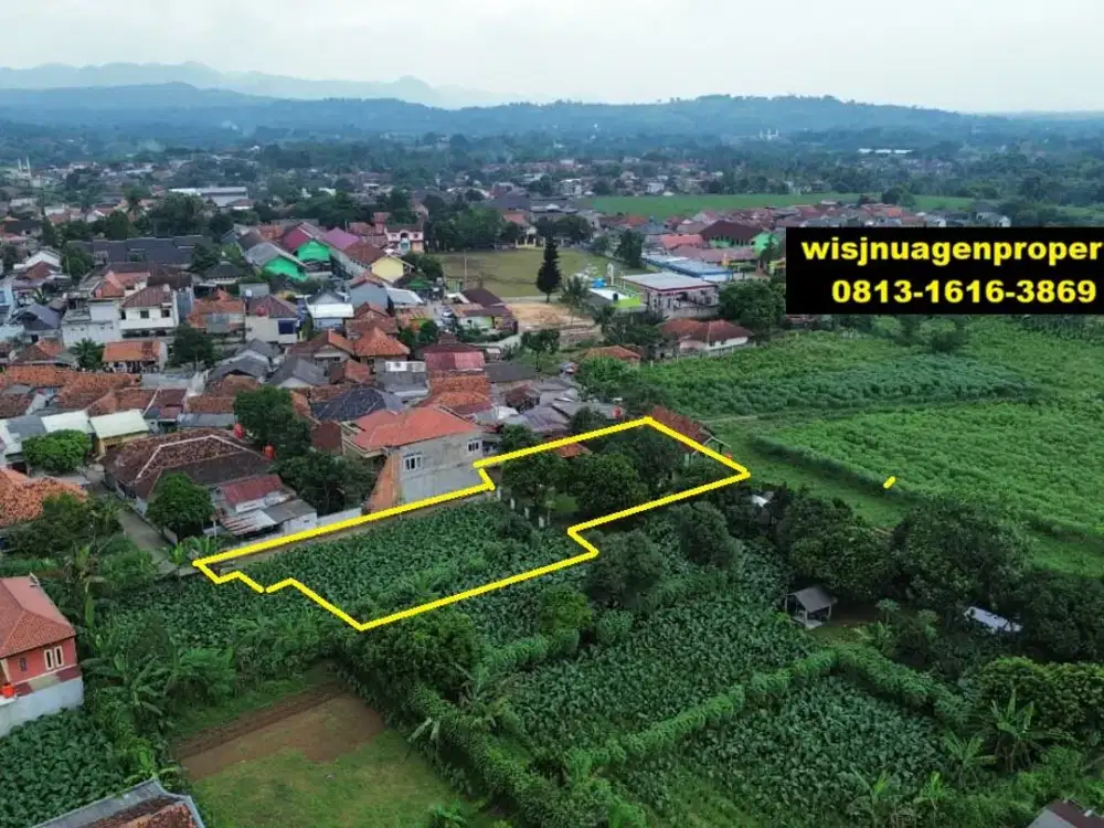 Tanah Bonus Rumah Kebun dekat Puskesmas dan Polsek Ciampea Akses Mobil