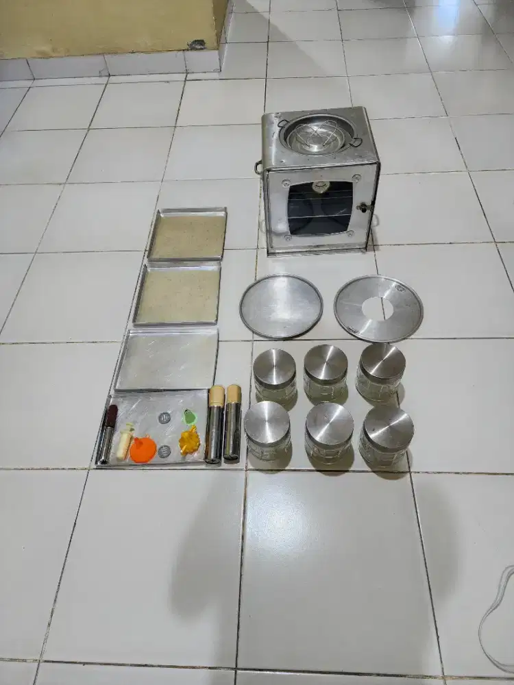 Paket Lengkap Oven Hock No.4,Toples Kaca, Extra Loyang,Cetakan Kue