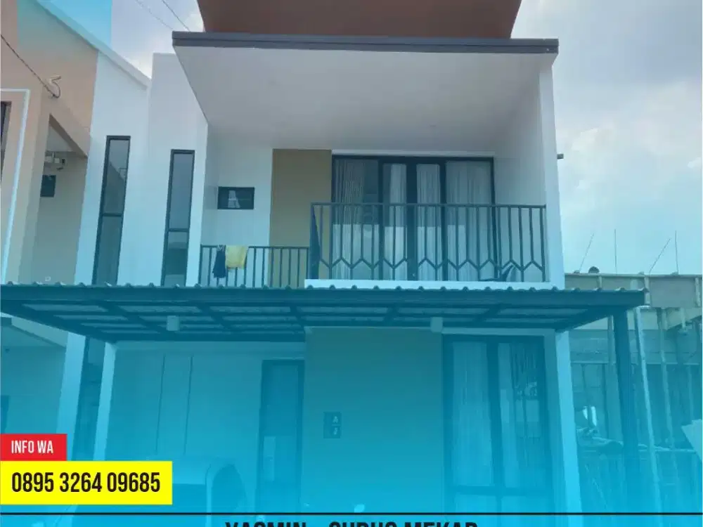 DIJUAL RUMAH CLUSTER MURAH 2 LANTAI STRATEGIS TAMAN YASMIN BOGOR BARAT DEKAT TOL