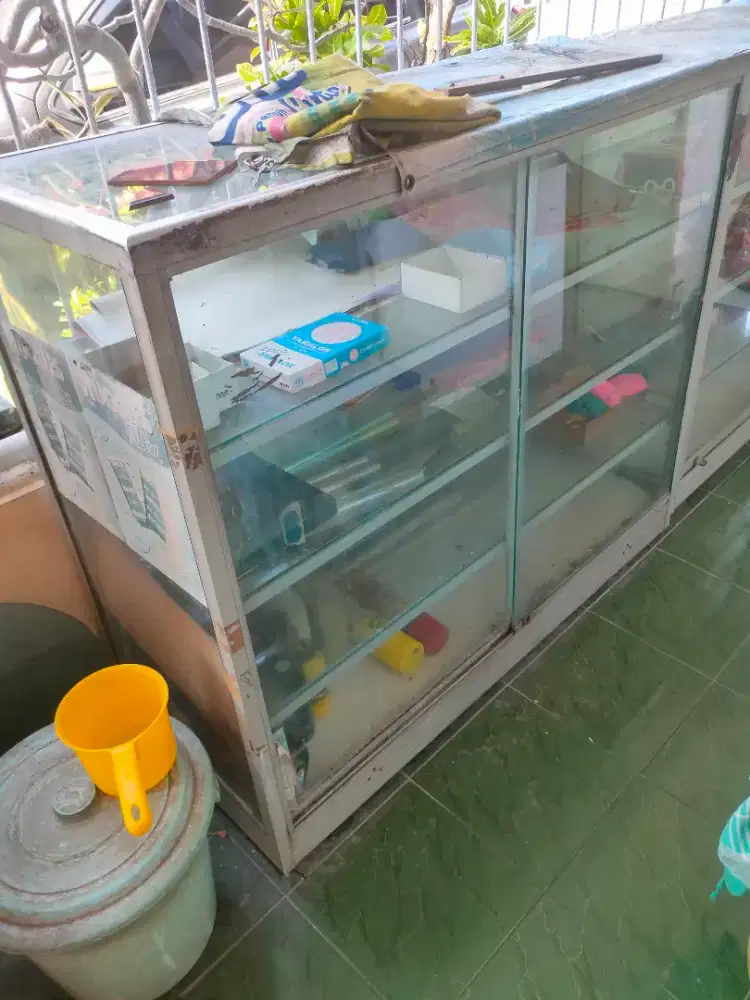 Etalase panjang 120cm tinggi 100