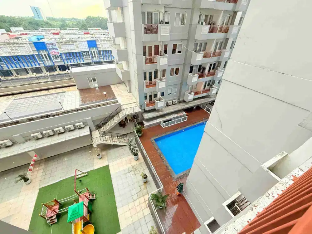Apartemen 2 Kamar Tidur Furnish Sertifikat Siap Huni Dekat Pasar dan Aeon Mall Sentul City, Bogor