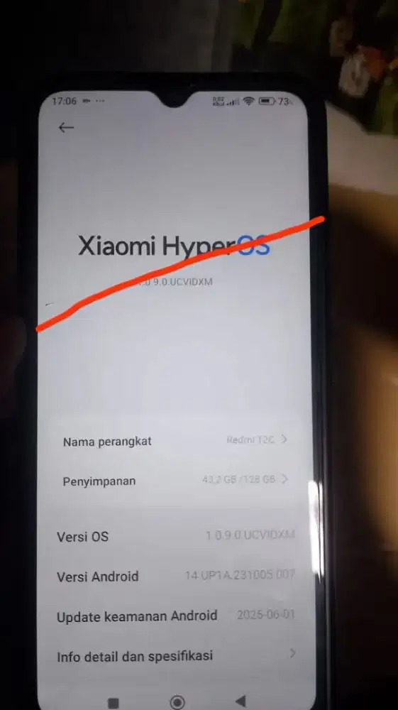 Redmi 12c ram 4/128gb lengkap beli dr baru