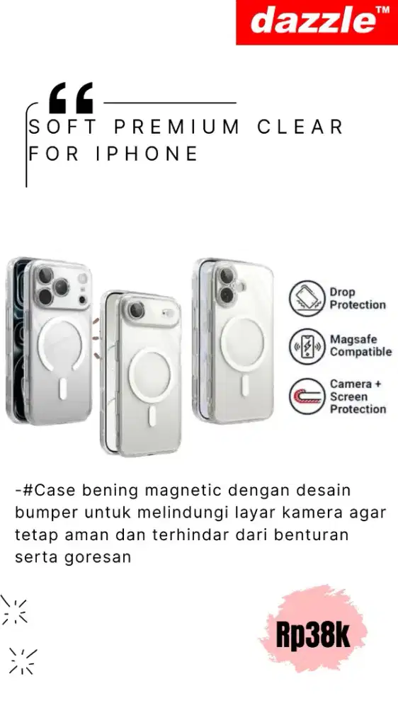 Soft premium clear magsafe