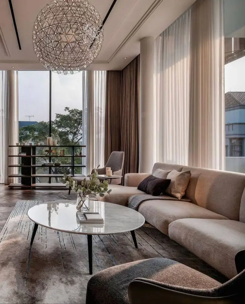 Gorden Vitrase Sekat Ruangan Klinik Roller Vertikal Blinds Krey Kayu