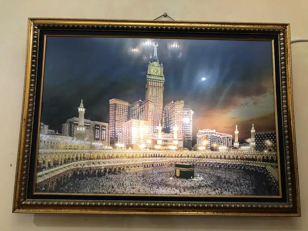 Hiasan dinding kabah dan msjd nabawi