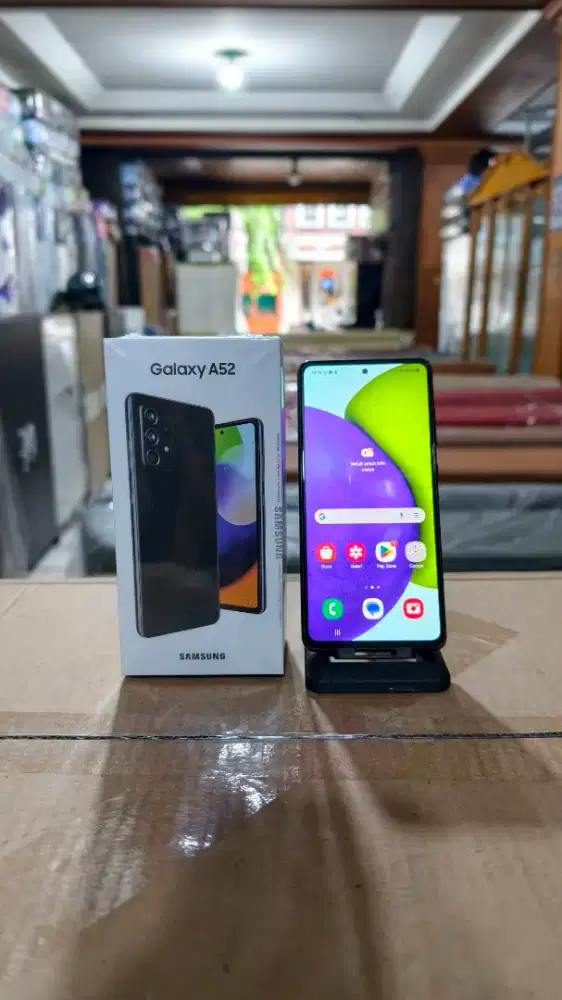 Samsung A52 8GB / 128GB fullset, face id on, fingerprint on