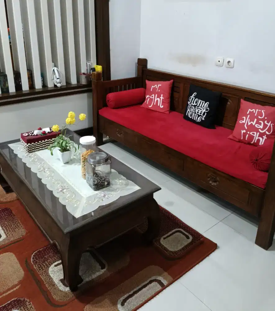 Sale kursi bale-bale jati + meja