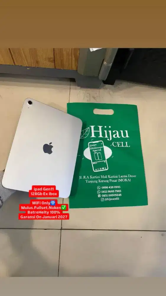 Ipad Gen11 internal 128Gb Ex ibox