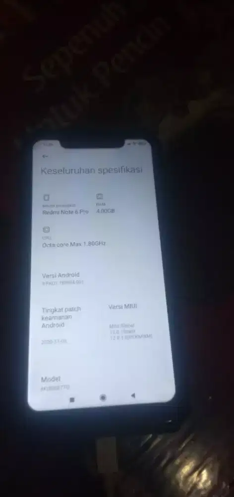 Redmi not 6 pro 4/64