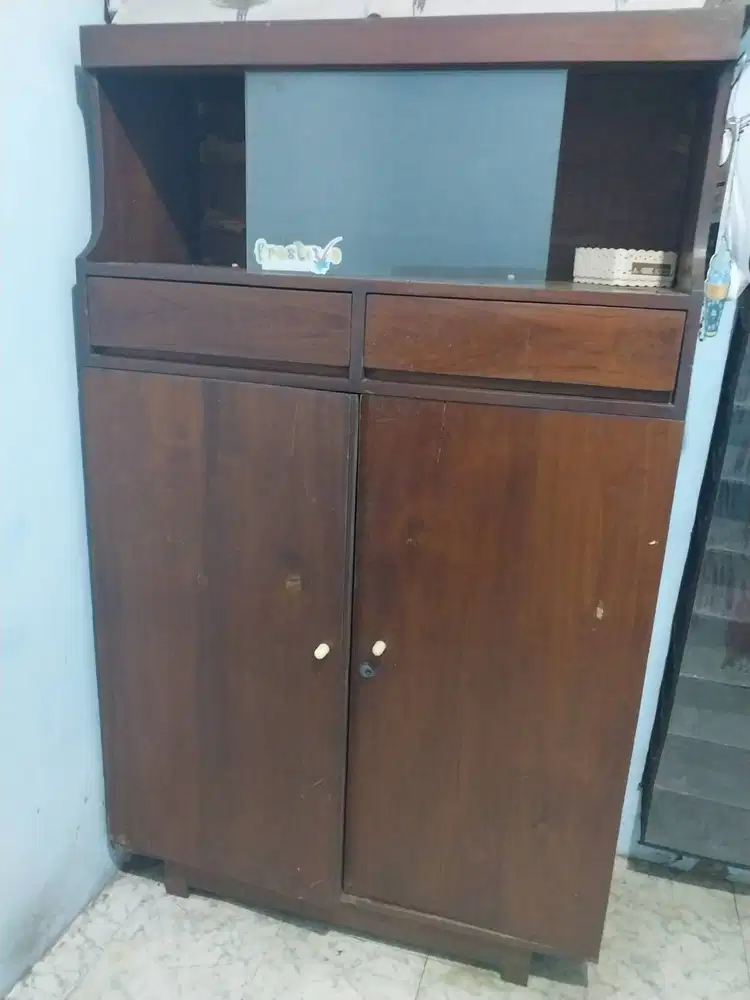 LEMARI MAKAN KAYU JATI