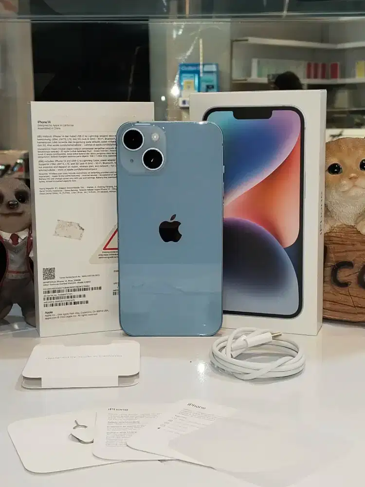 iPhone 14 256GB Blue iBox RESMI INDONESIA