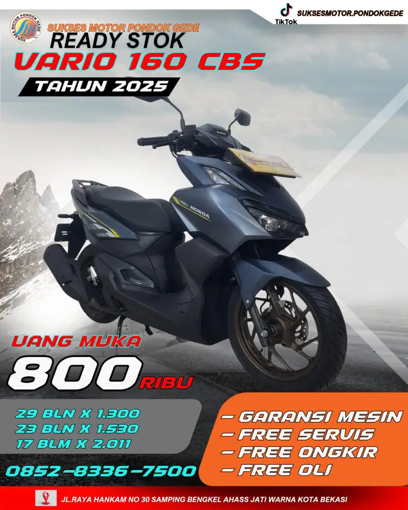 ANGSURAN RINGAN HINDA VARIO 160 CBS TAHUN 2025