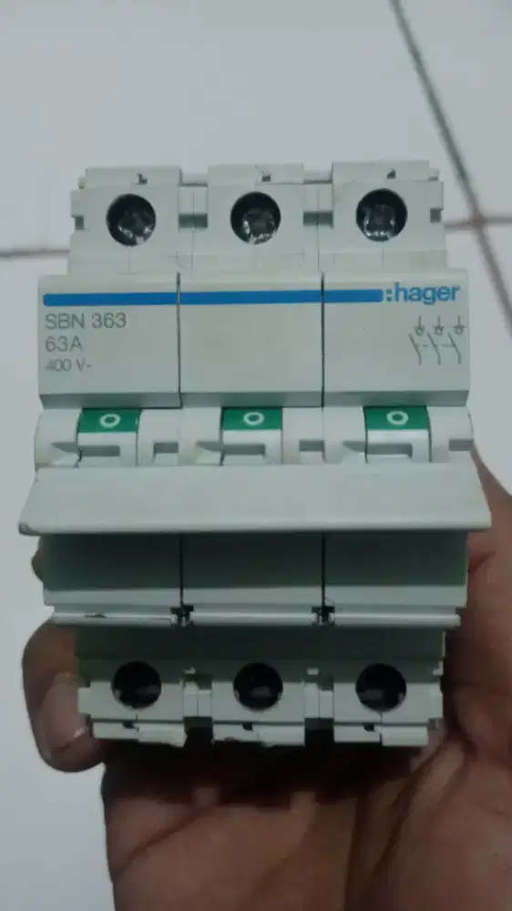 MCB HAGER 63 AMP 3P HAGER TYPE SBN 363
