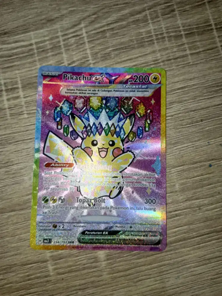 Kartu Pokemon Pikachu EX Terastal