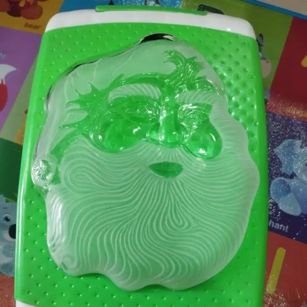 Piring frosted santa plate celebration with warmest wishes