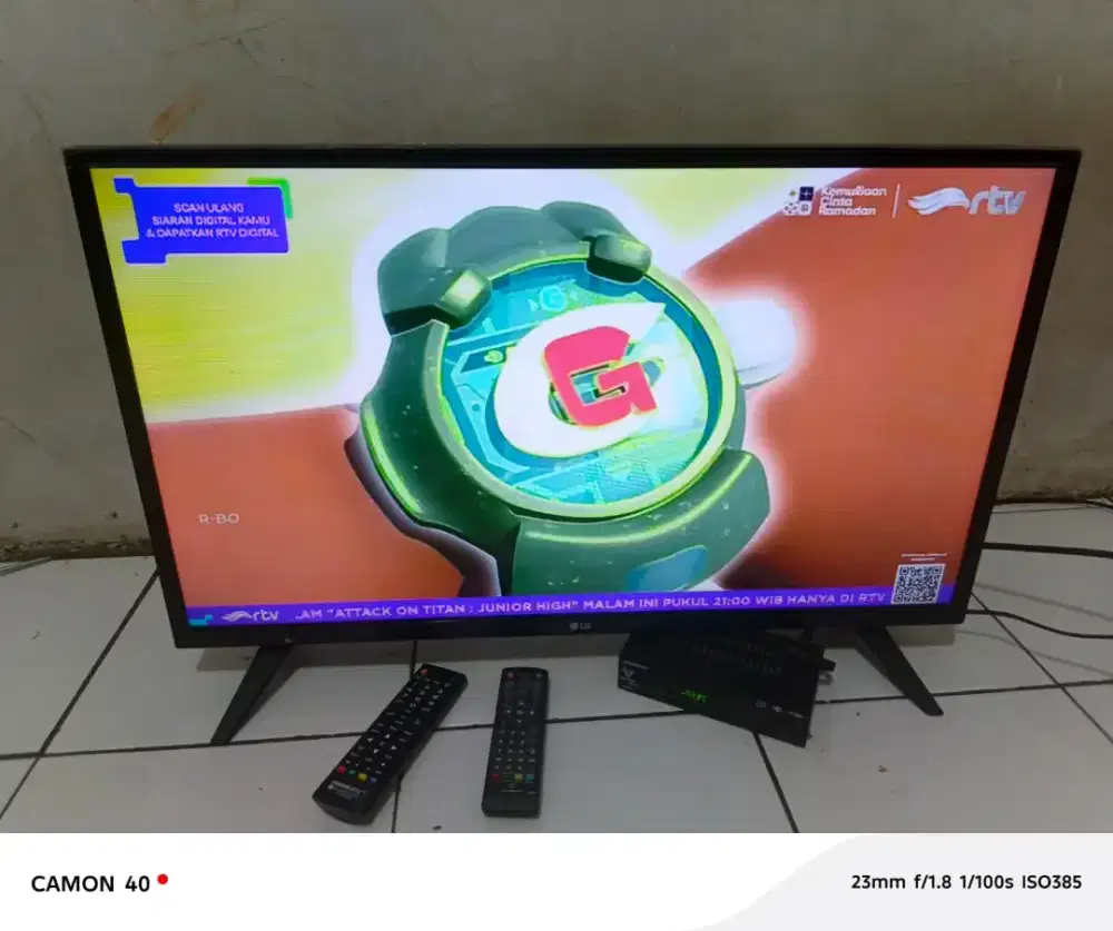 TV coocaa 40 inc, plus breket, setbox