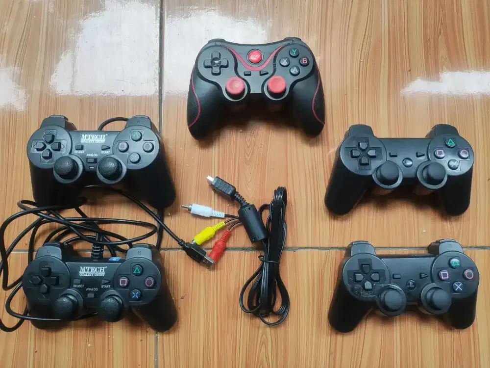 DIJUAL STIK PS3 WIRELESS DAN KABEL, KABEL AV RCA DISPLAY TV