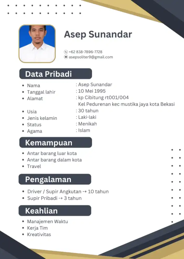 Siap kerja dmana saja