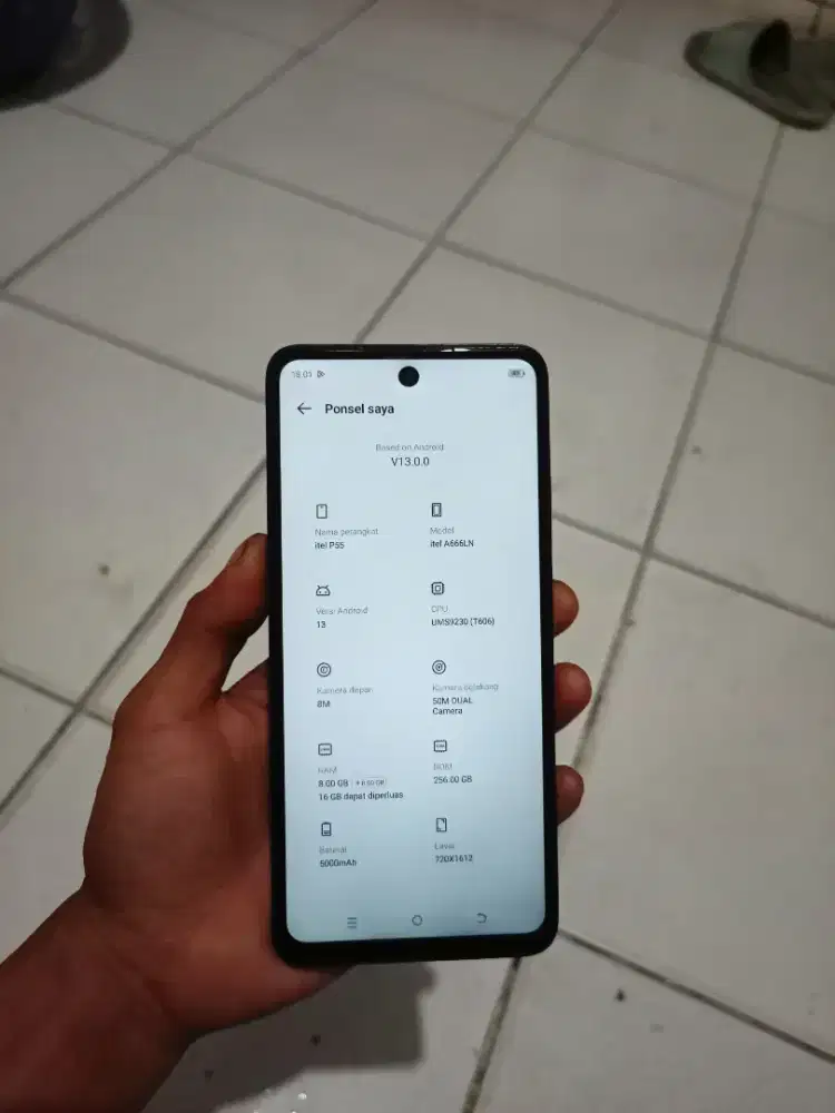 ITEL P55 NFC , RAM 8/256GB ,