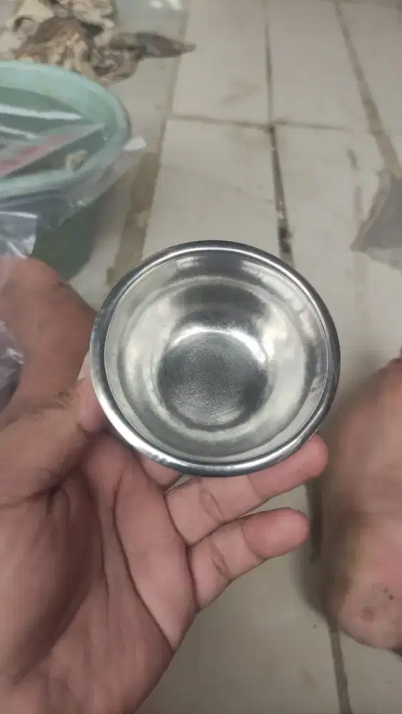 GALIPOT/ KOM COM IODINE KECIL CUP BOWL MANGKOK 9 CM STAINLESS