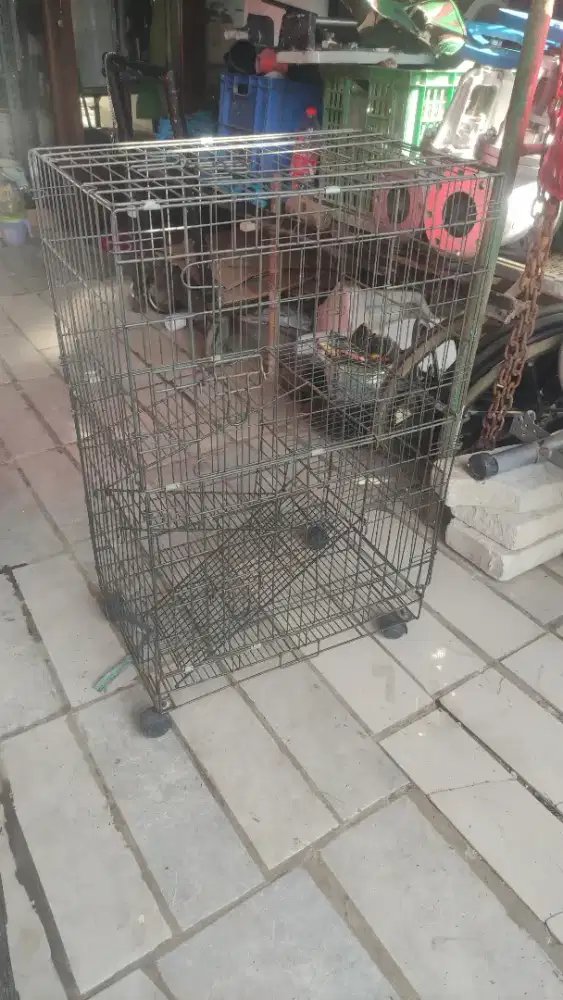KANDANG KUCING BURUNG TINGKAT 2
