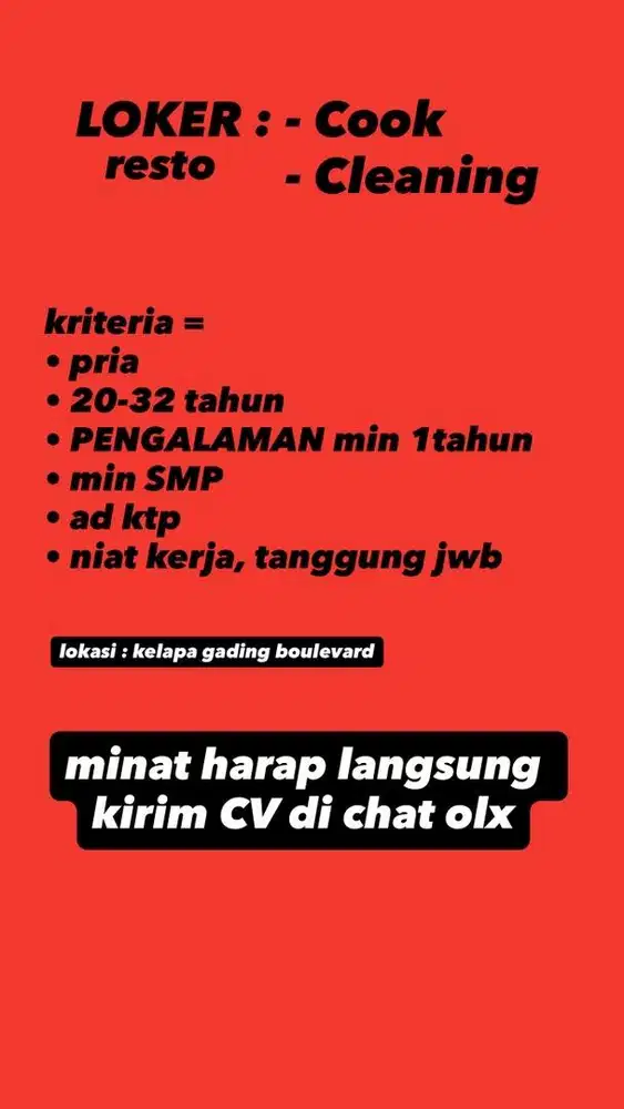 loker masak dan cleaning