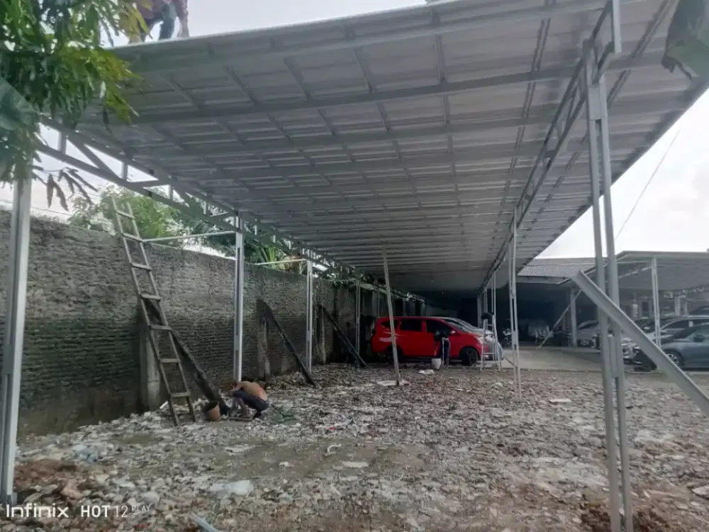 Pasang baja ringan atap spandek