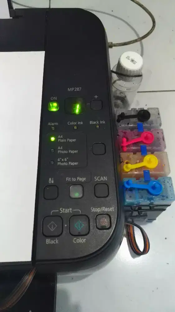 JUAL PRINTER CANON MP 287 PRINT SCAN COPY  READY TINGGAL PAKAI GARANSI