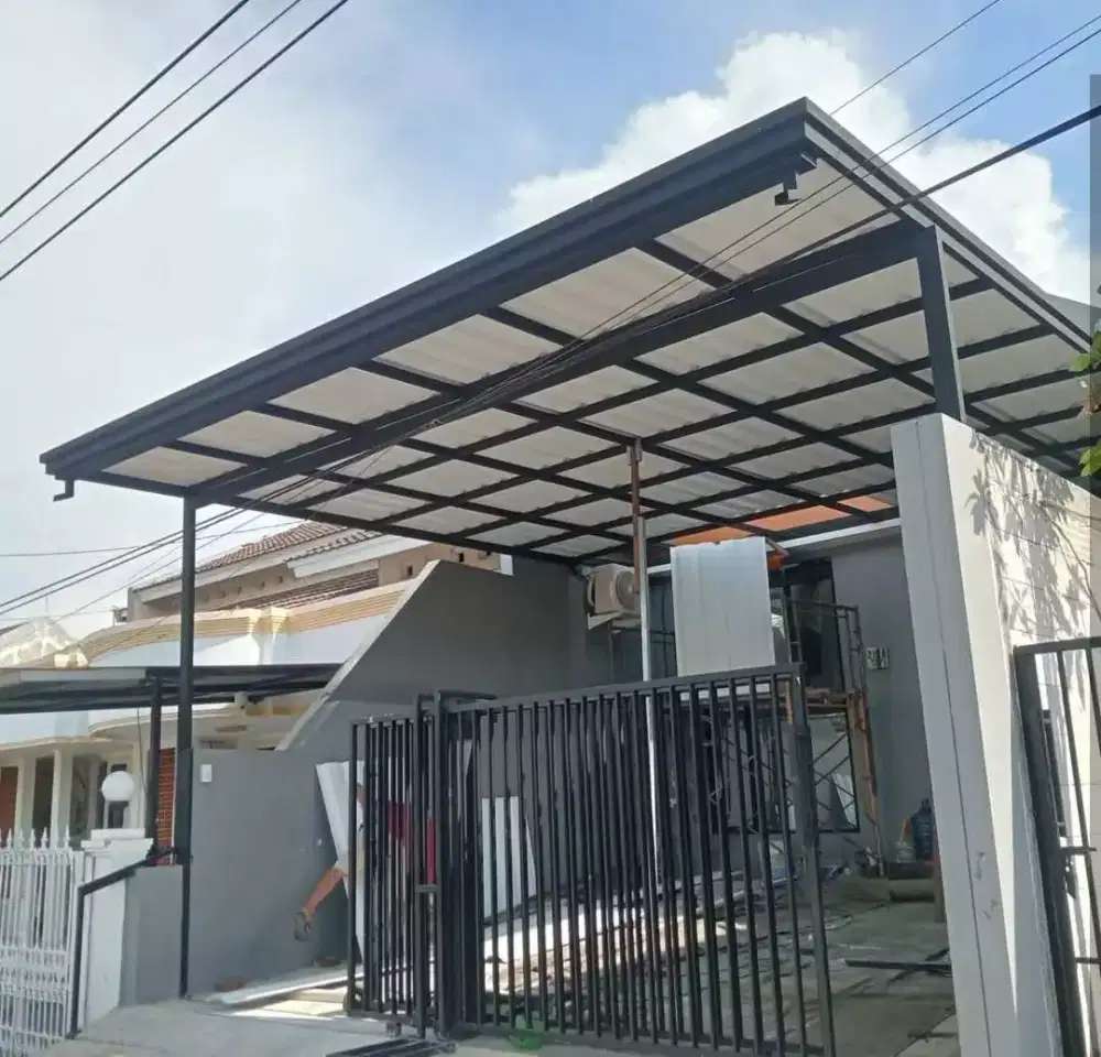 Kanopi baja ringan dan hollow galvanis