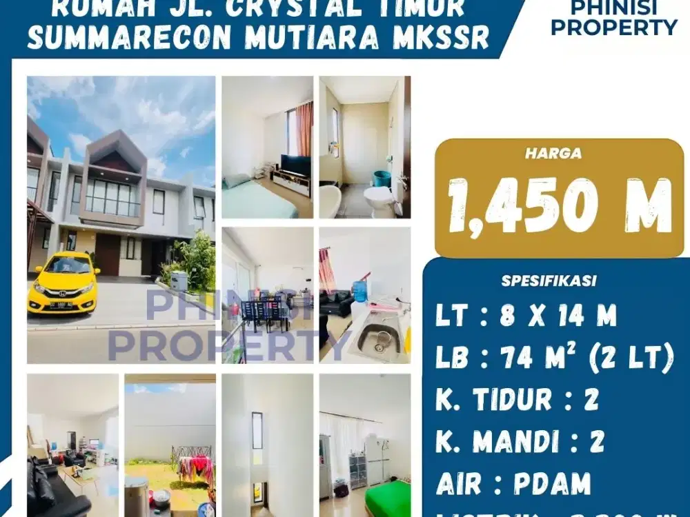 Dijual Rumah Siap Huni di Summarecon Mutiara Makassar