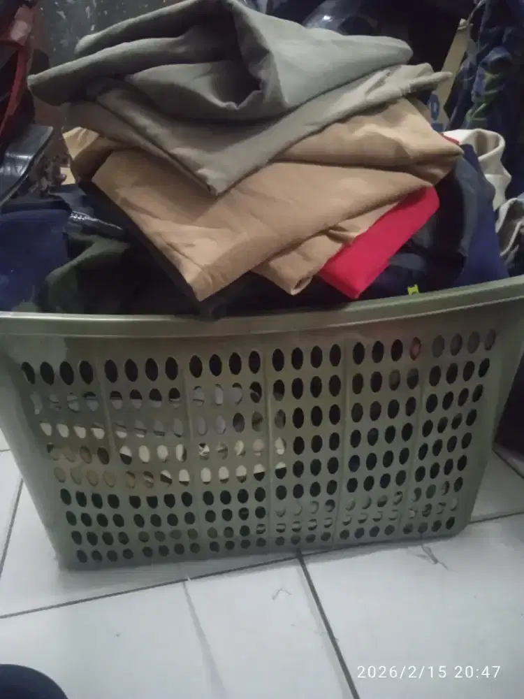 Jual bahan sisa jahit warna dan bahan campur