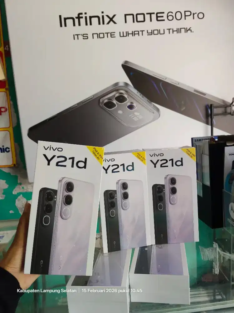 Vivo y21d 6/256gb garansi resmi ,promo termurah