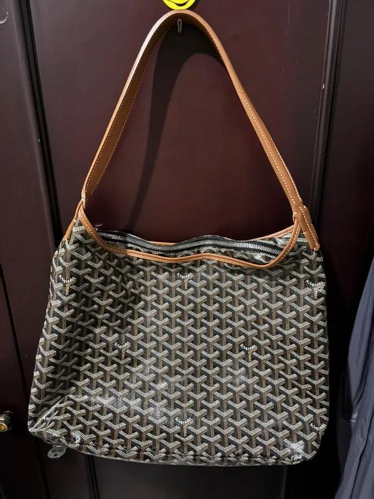 Authentic tas goyard bohème boho bag black&tan tote bag