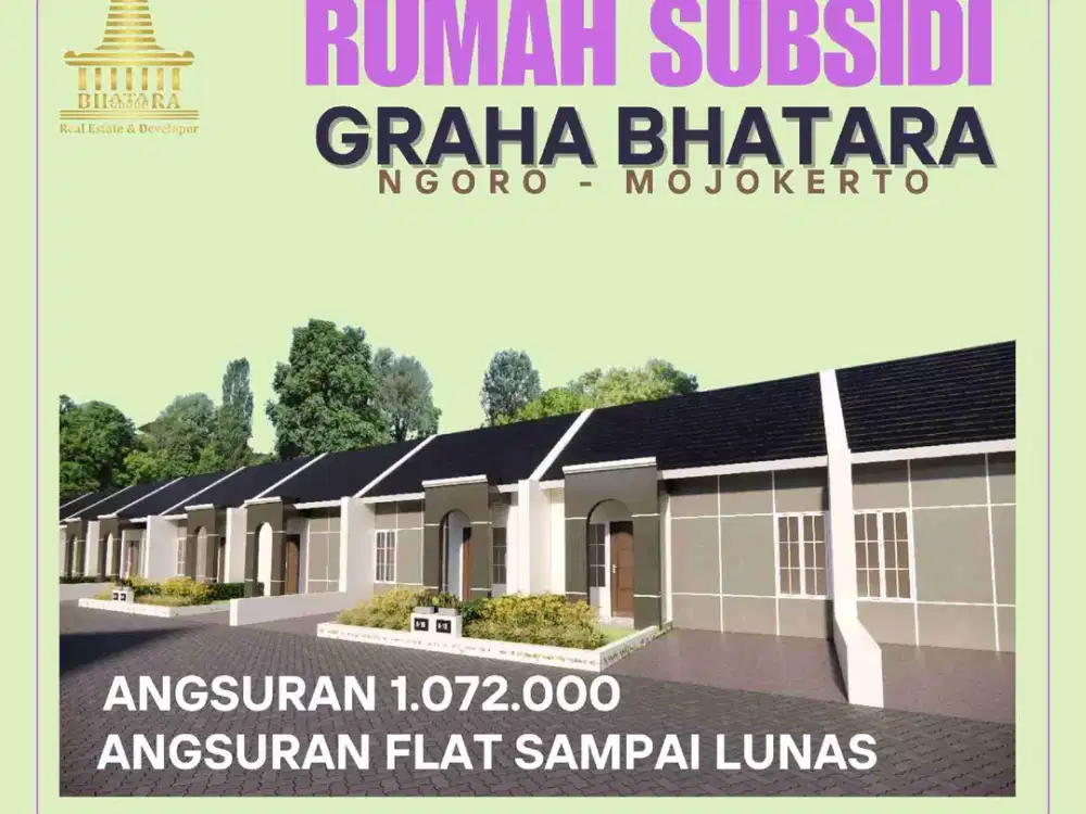 Jual Cepat Rumah Subsidi Angsuran Flat