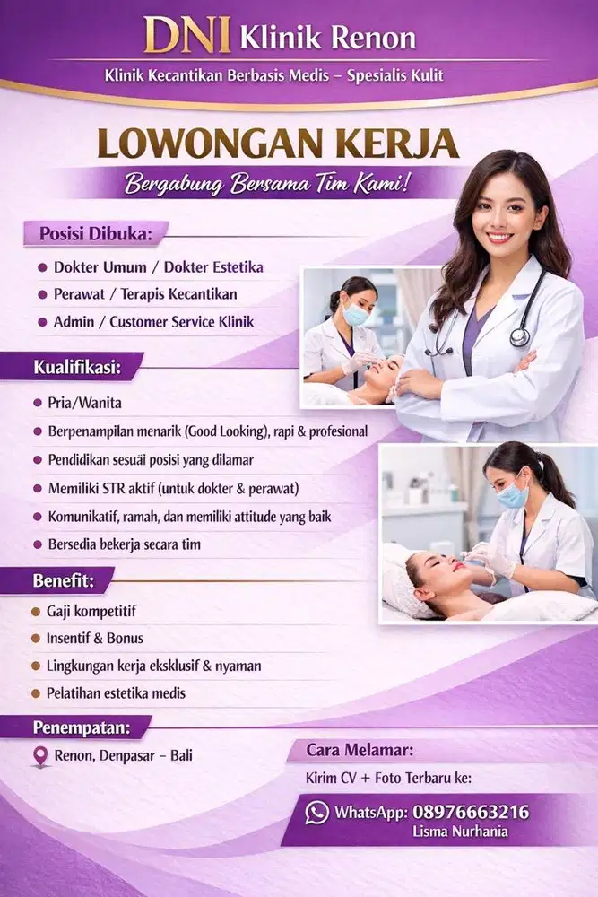 Lowongan kerja Klinik