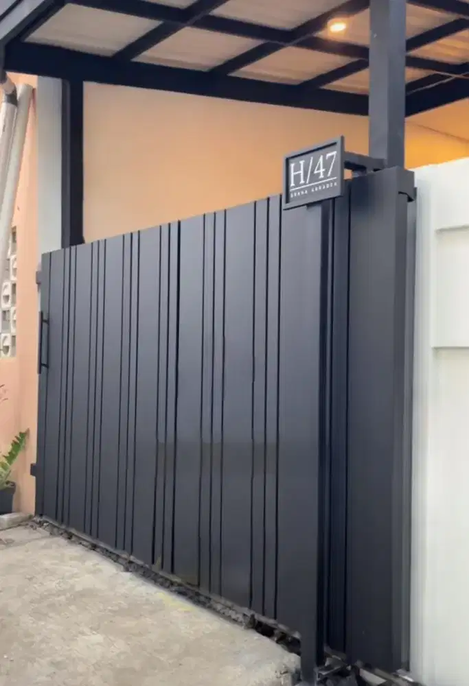 kanopi dan pager rumah