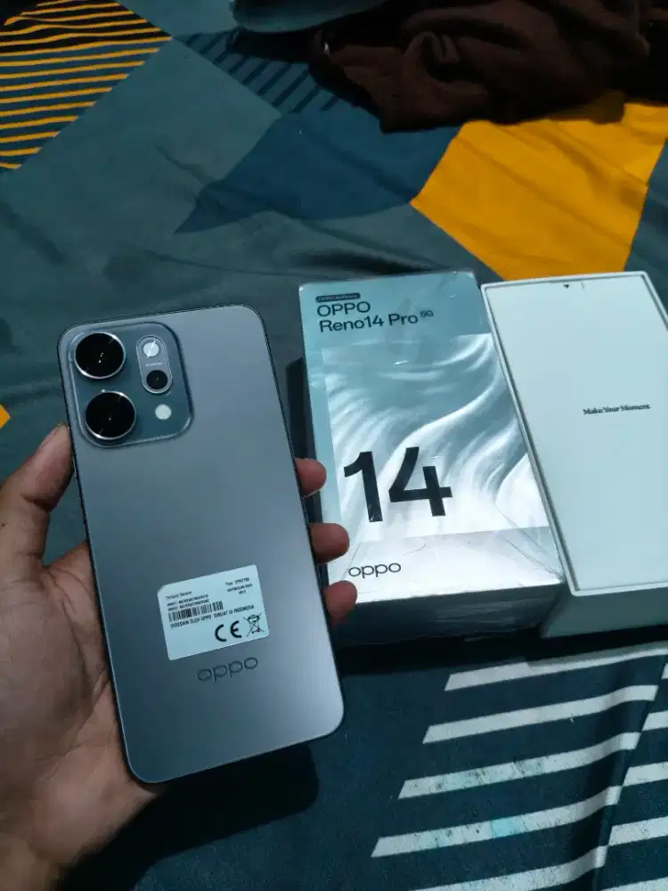 Oppo reno 14 pro ram 12/512 mulus fullset garansi panjang