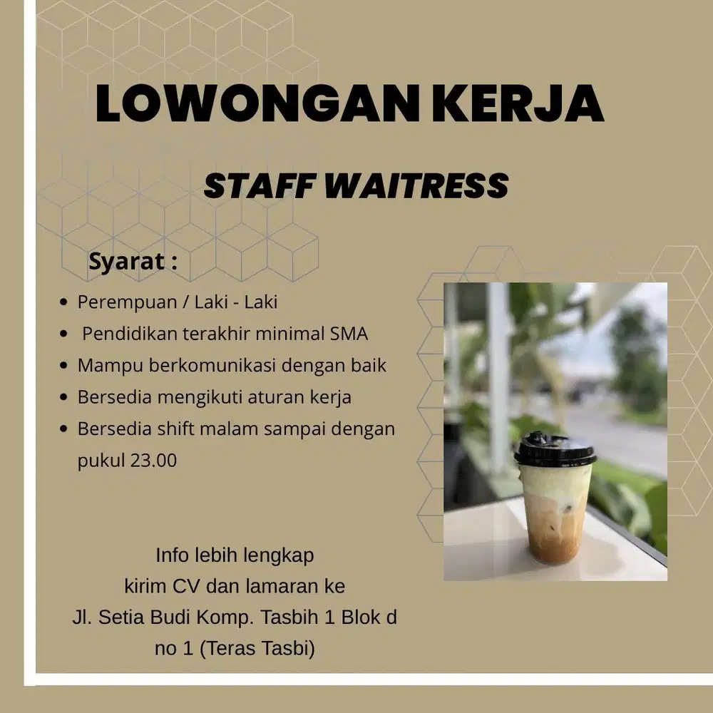 Dibutuhkan Waitress