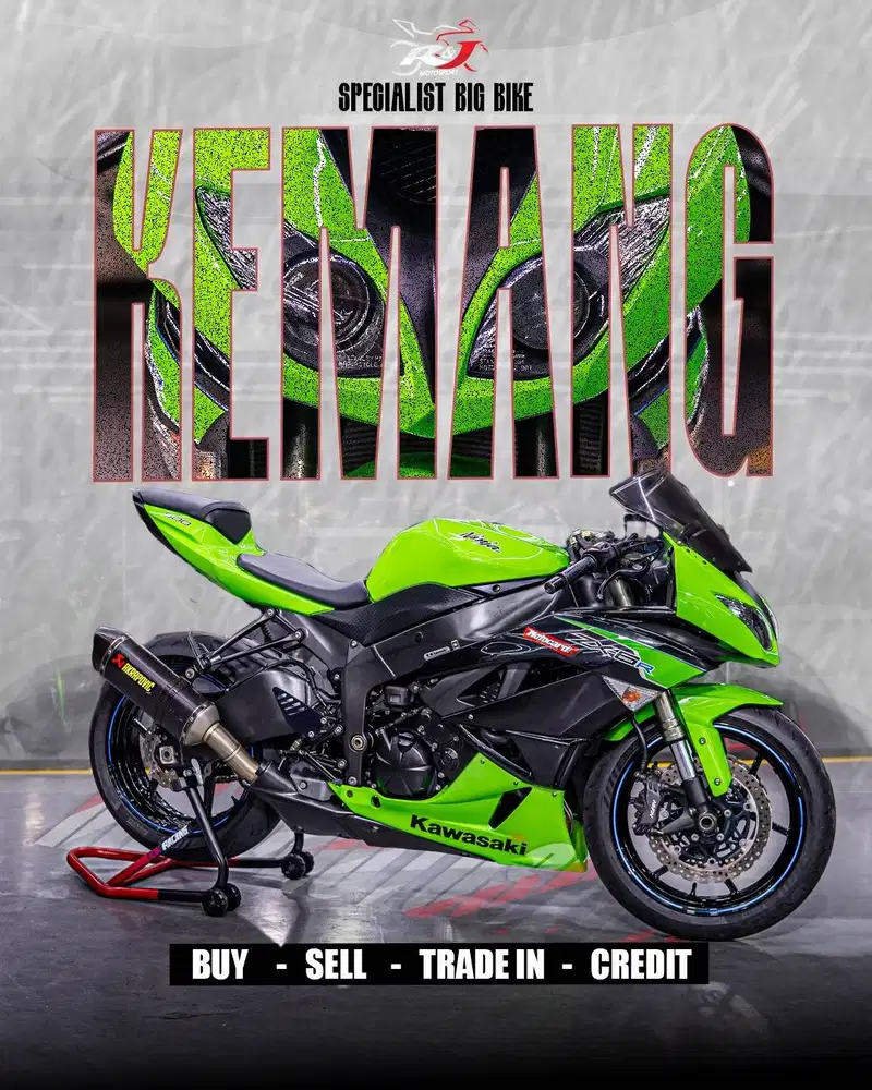 (BPKB & STNK) LIKE NEW Full Paper Kawasaki Zx6R Nik 2011 Odo 300 PERAK