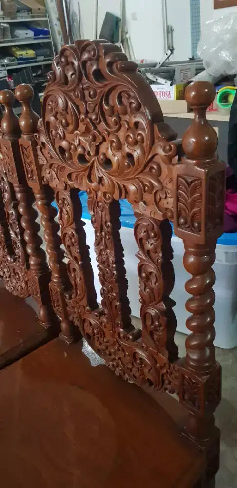 kursi ukir jati sepasang