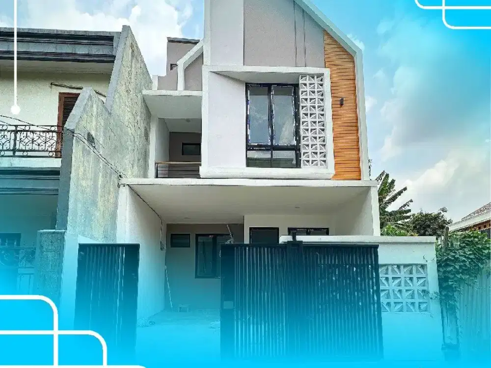 [AKSES 2 MOBIL] Rumah Baru Modern di Pondok Bambu Duren Sawit Jakarta Timur AR229