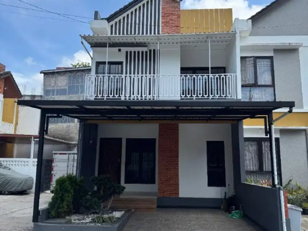 DIJUAL RUMAH ESTETIK DESAIN JAPANG DALAM CLUSTER DI CIHANJUANG BANDUNG UTARA