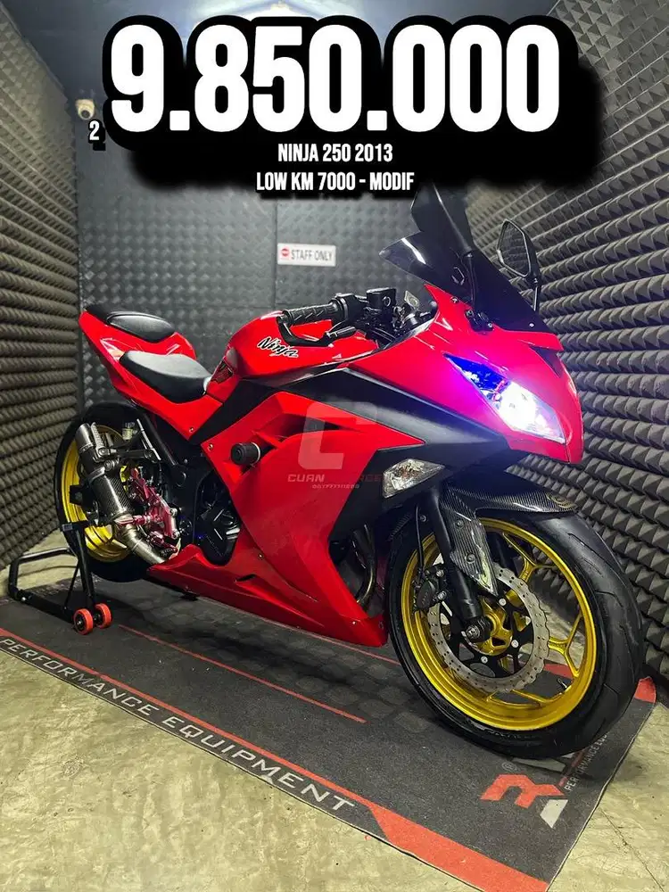 NINJA 250 2013 FI CBU JAPAN LOW KM 7XXX MODIF RAWATAN SUPERB UNIT
