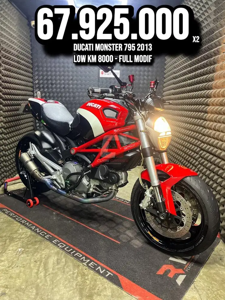 DUCATI MONSTER 795 2013 LOW KM 8XXX MODIF MEWAH RAWATAN SUPERB UNIT