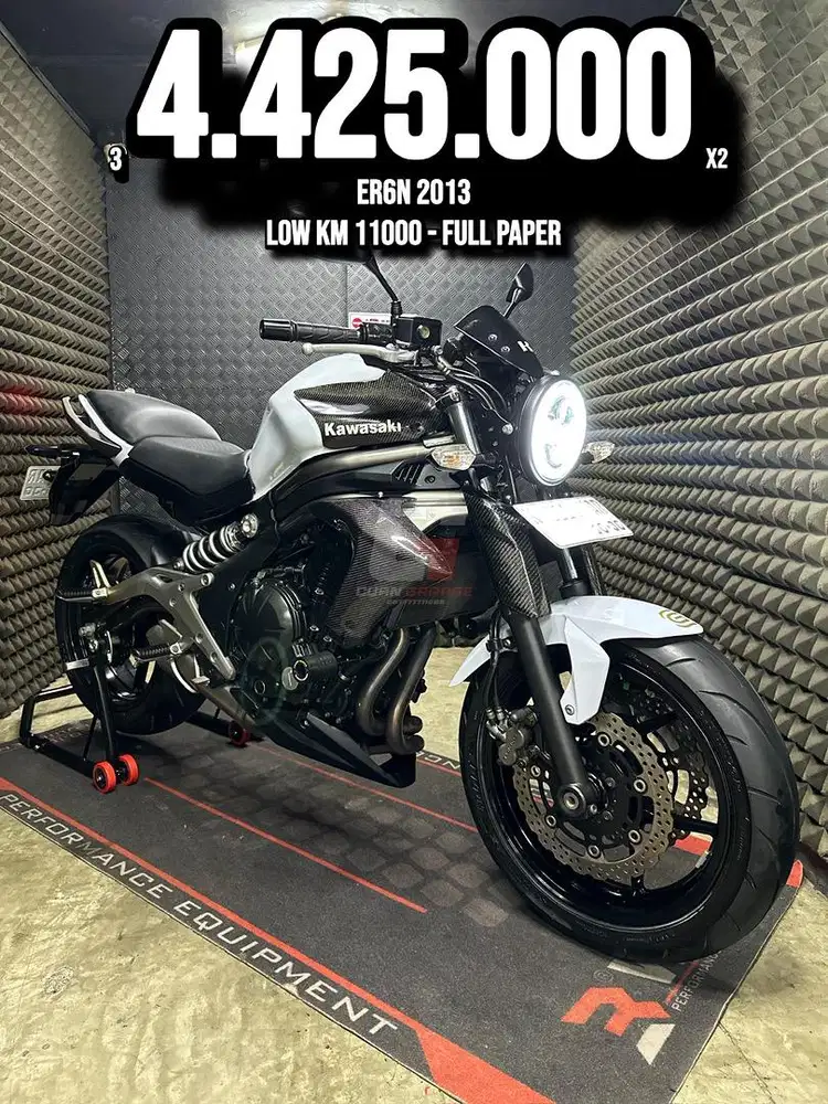 ER6N OR ER 6 N 2013 LOW KM 11XXX PAJAK ON RAWATAN SUPERB UNIT
