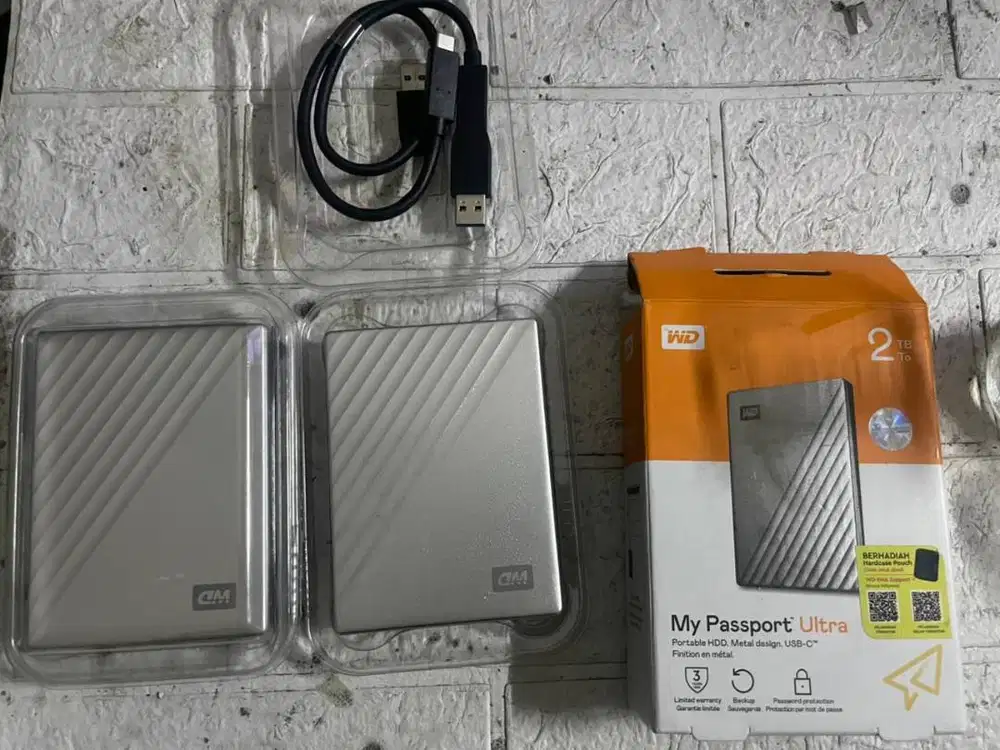 Hard Disk Drive Portable WD Ultra 2 TB 2pcs