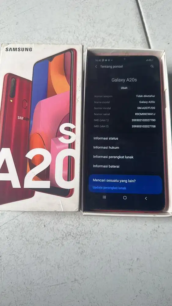 Samsung a20s ram 3/32 fullset