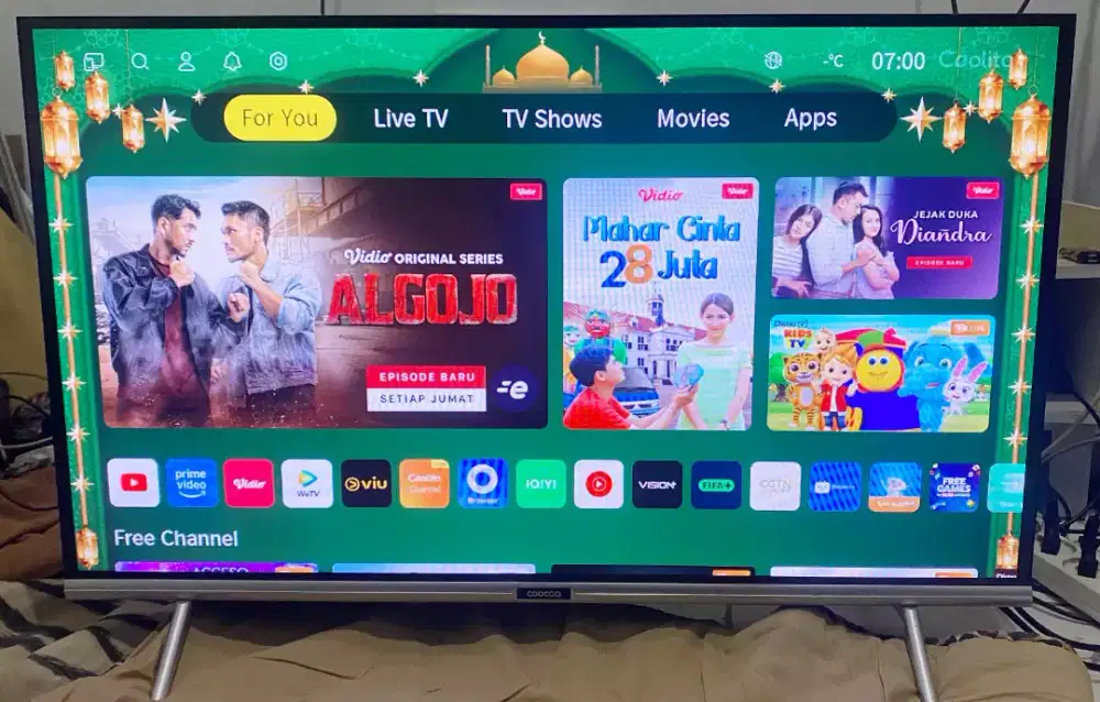 TV LED 32 INC COOCAA ANDROID+DIGITAL MULUS BAGUS & GAMBAR BENING