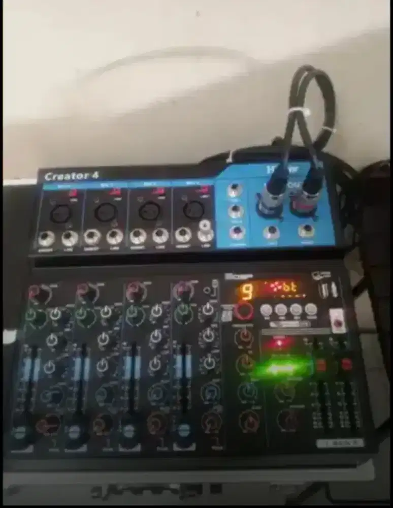 Mixer amplifier speaker 4 8 12 chanel huper creator 4