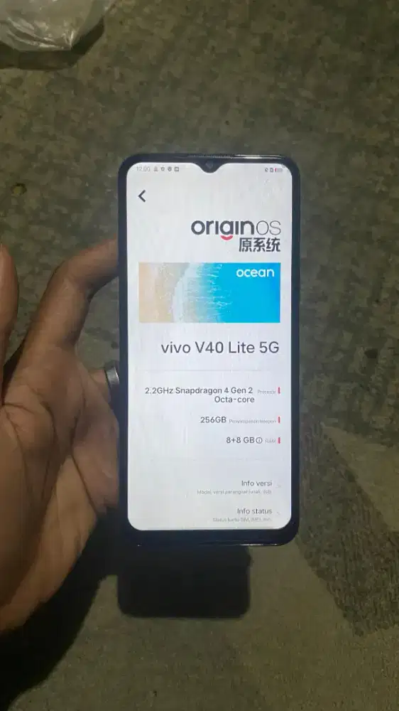 VIVO V40 LITE 5G RAM 8/256GB